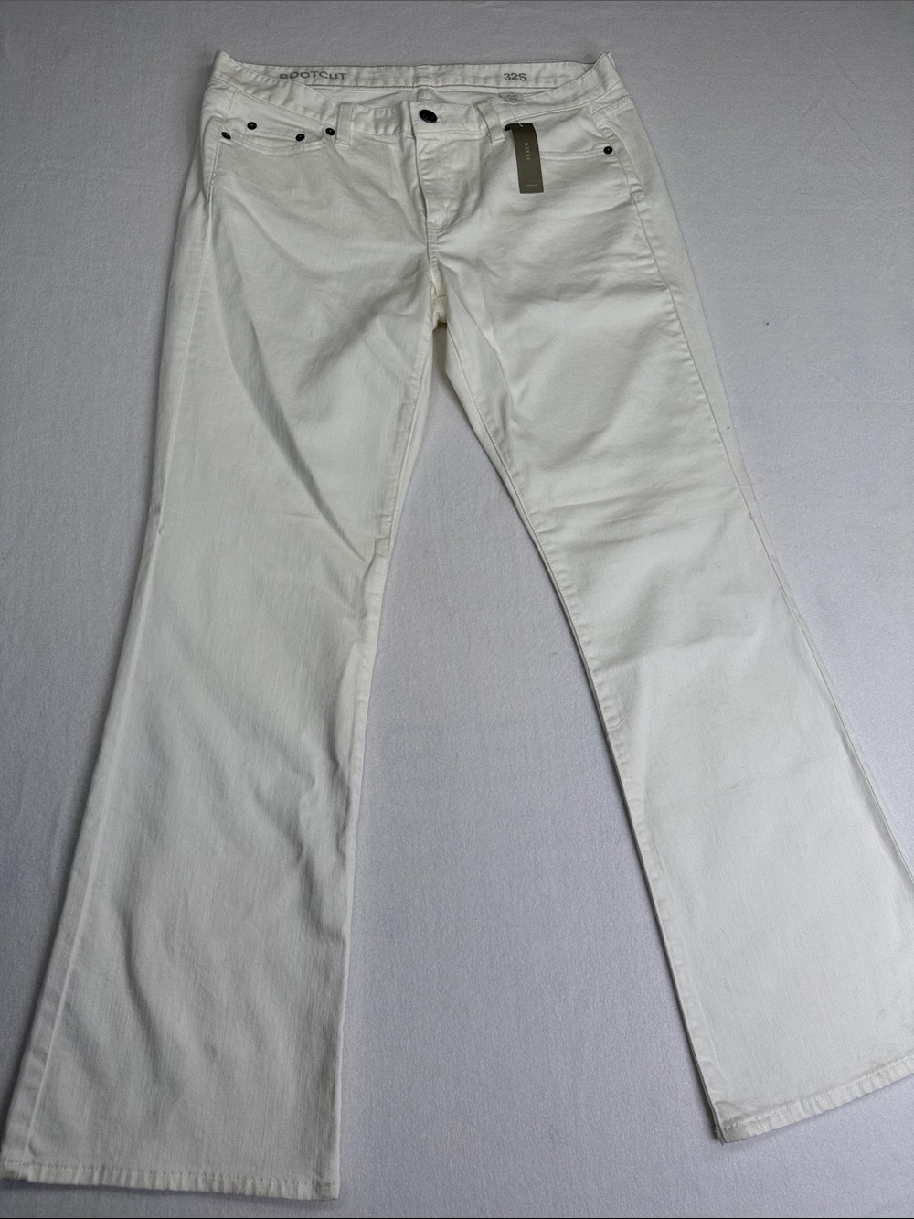 J. Crew White Bootcut Jeans
